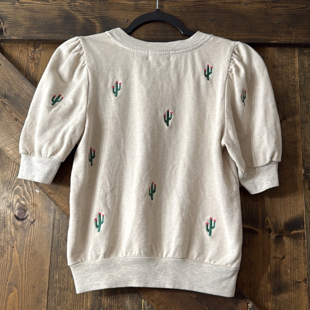 T.la by ANTHROPOLOGIE Puffed Sleeves Top - Picture 7 of 8